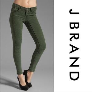J BRAND Roz Moto Skinny Jeans Vin Mantis Size 26
